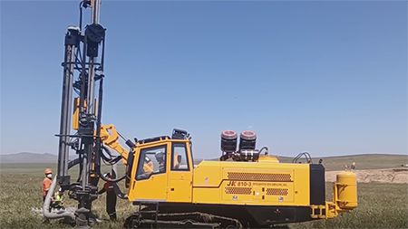 Perforadora DTH JK810-3, Proyecto en Mongolia